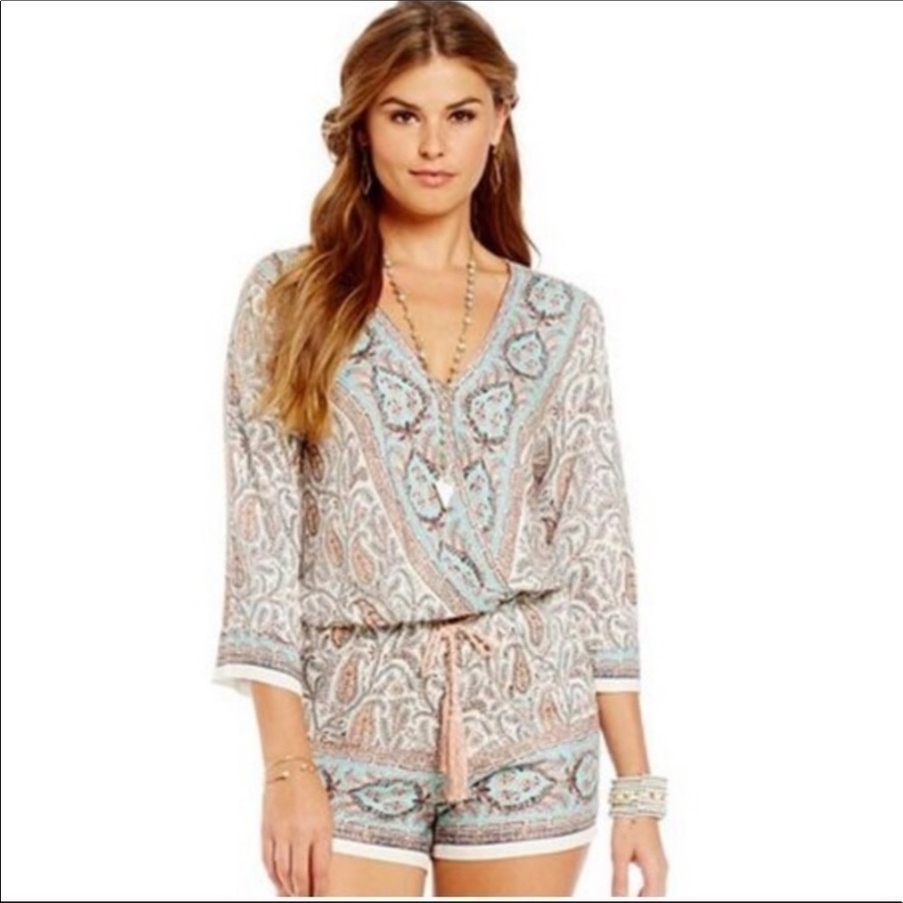 Chelsea & Violet Paisley Print Romper Size S